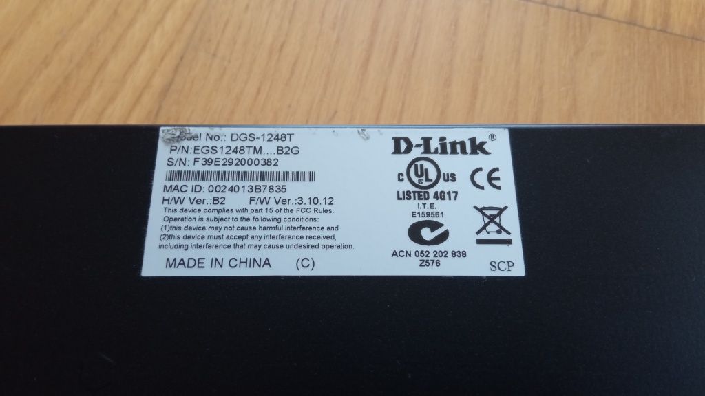 D-Link DGS-1248T 48-Port Ethernet, switch, rozdzielacz do internetu