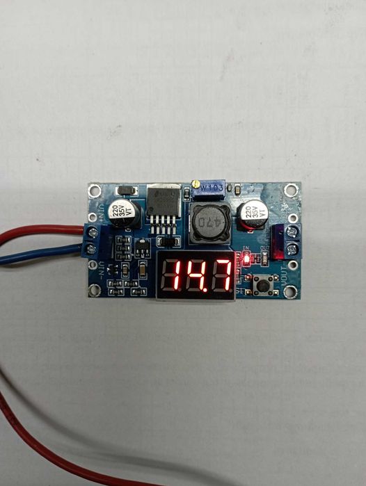 Понижающий DC-DC преобразователь LM2596S с вольтметром