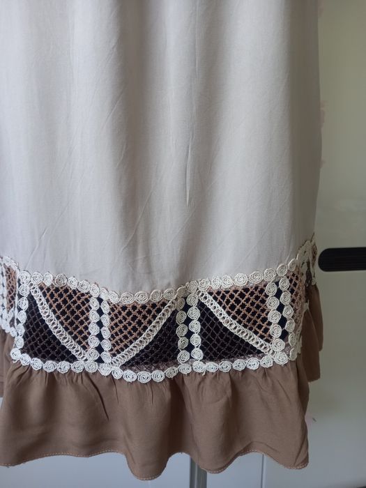 Sukienka bez rękawów etno boho Made in Italy roz S 36
