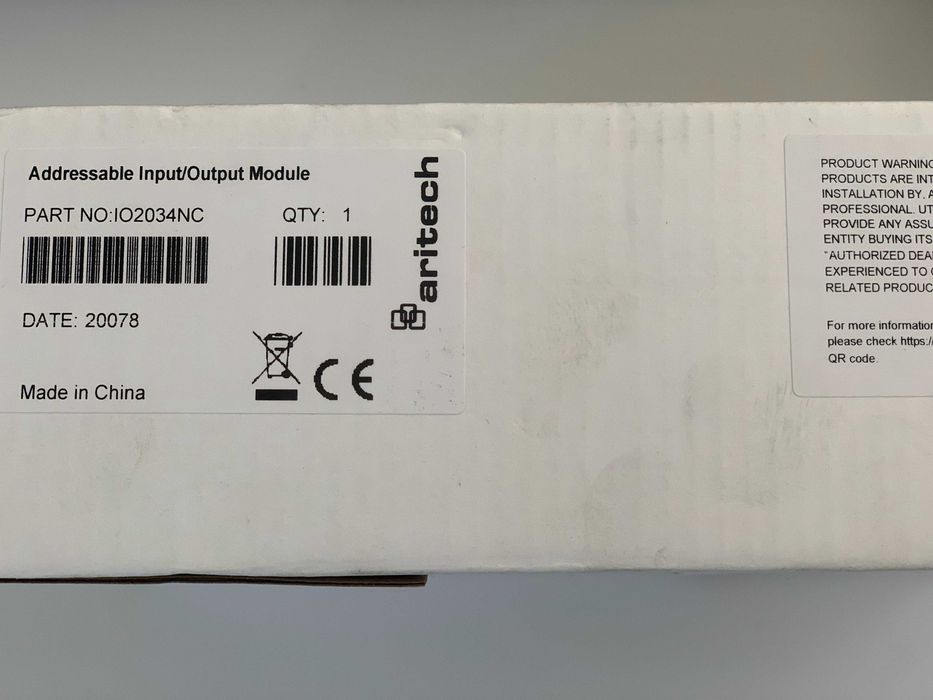 Analog Module with 4 Inputs and 4 Relay Outputs – IO2034NC by Aritech64584346017666122