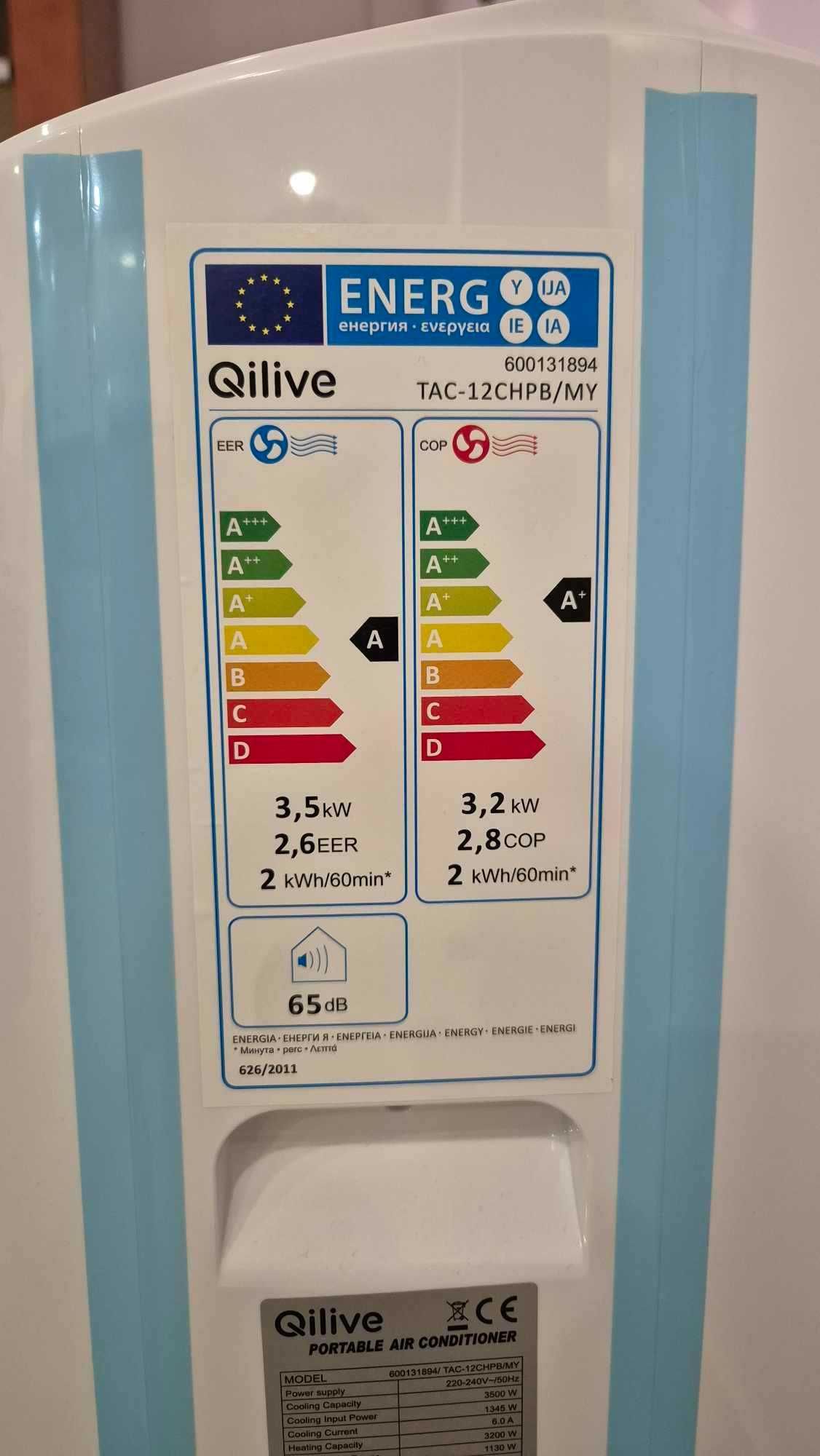 Ar Condicionado Portátil Qilive branco 2 Em 1 (Frio E Calor)
