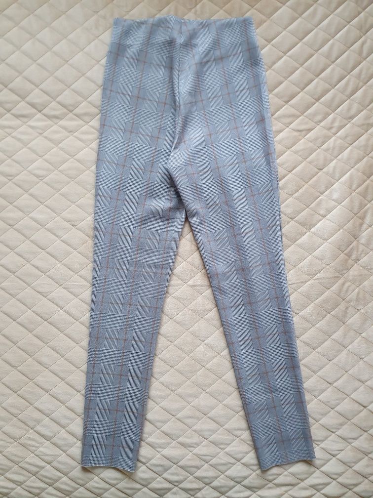 Spodnie w kratkę Zara XS