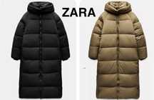 ZARA пуховик жіночий довгий, XS, S, М, L, XL, пальто, куртка зимова.