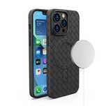 etui pokrowiec plecionka do iphone 15 pro z magsafe woven case czarny