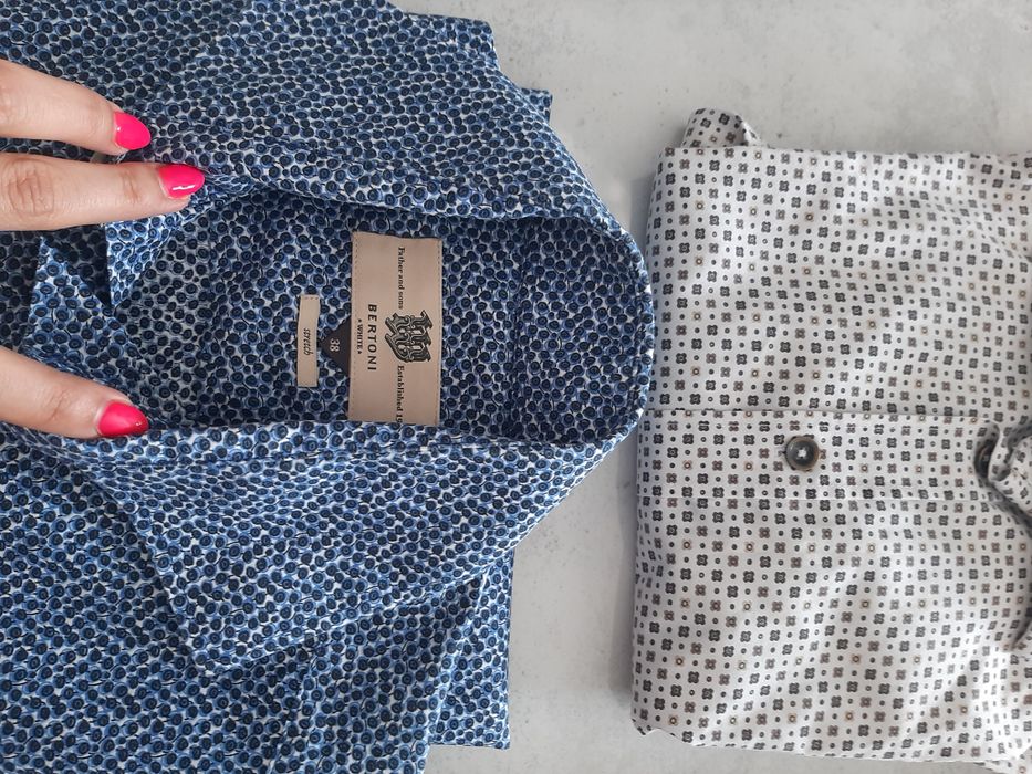 Markowa bawełniana koszula męska Bertoni M