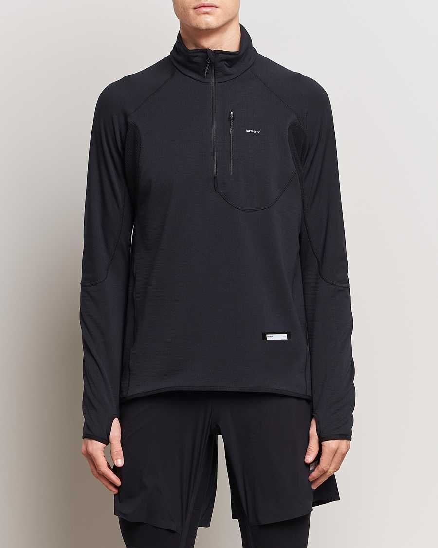 Світшот Satisfy GhostFleece Half‑Zip Sweatshirt Black