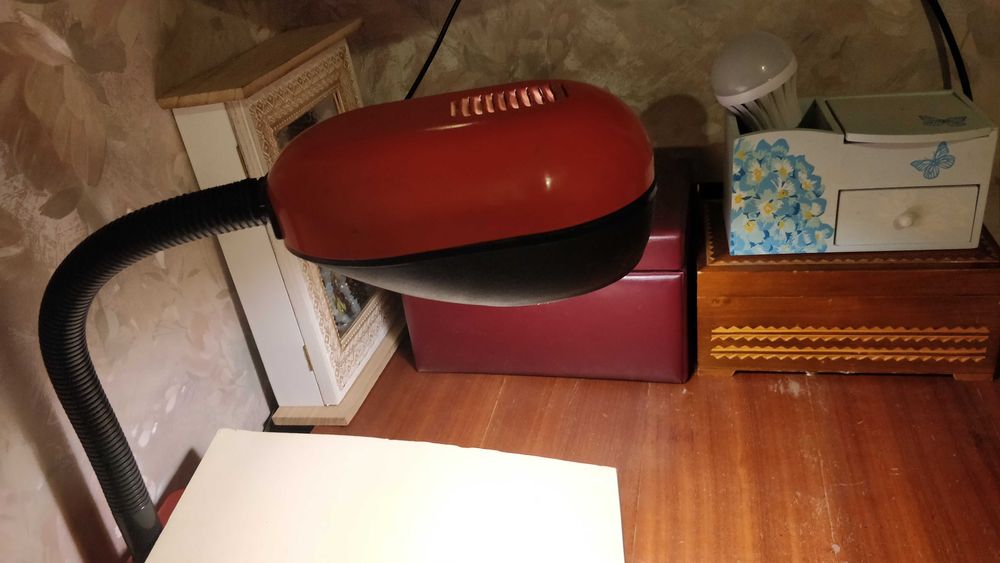 Ретро лампа на струбцине (СССР)