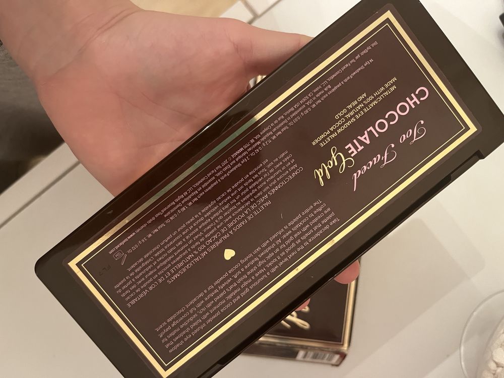 Oryginalna Paleta do makijażu too faced chocolate gold pachnąca