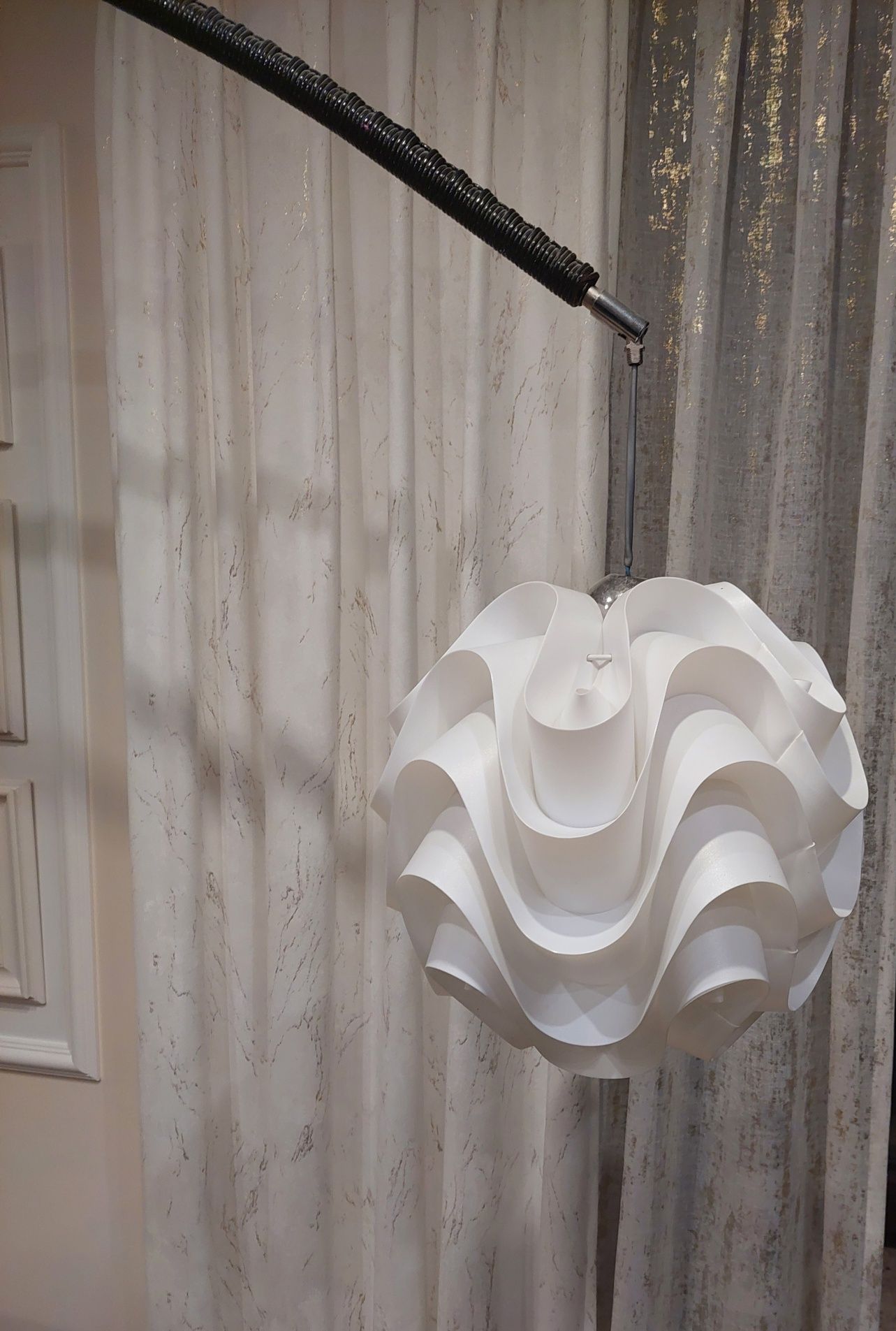 Lampa łukowa,podłogowa,stojąca KLER, rattan