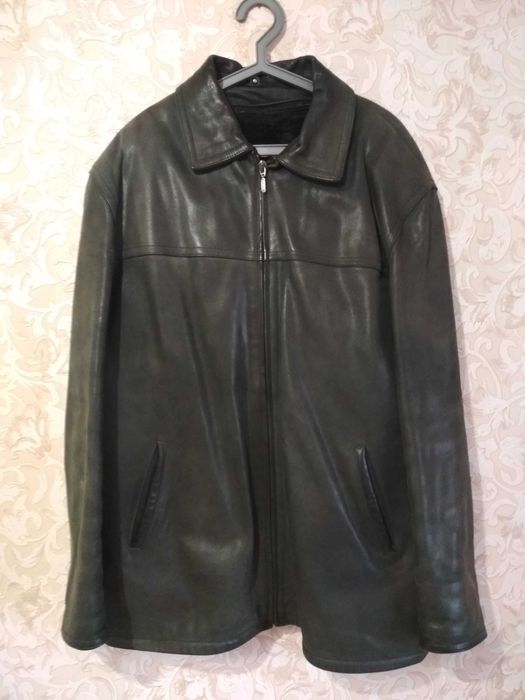 Куртка мужская кожаная осенне-зимняя - размер XXXL / 54-56 - Турция