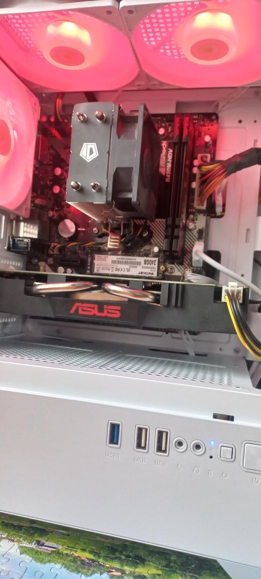 ПК для игр или работы на Ryzen 5 2400G, GTX 1060 6 Gb, 16 Gb ddr4