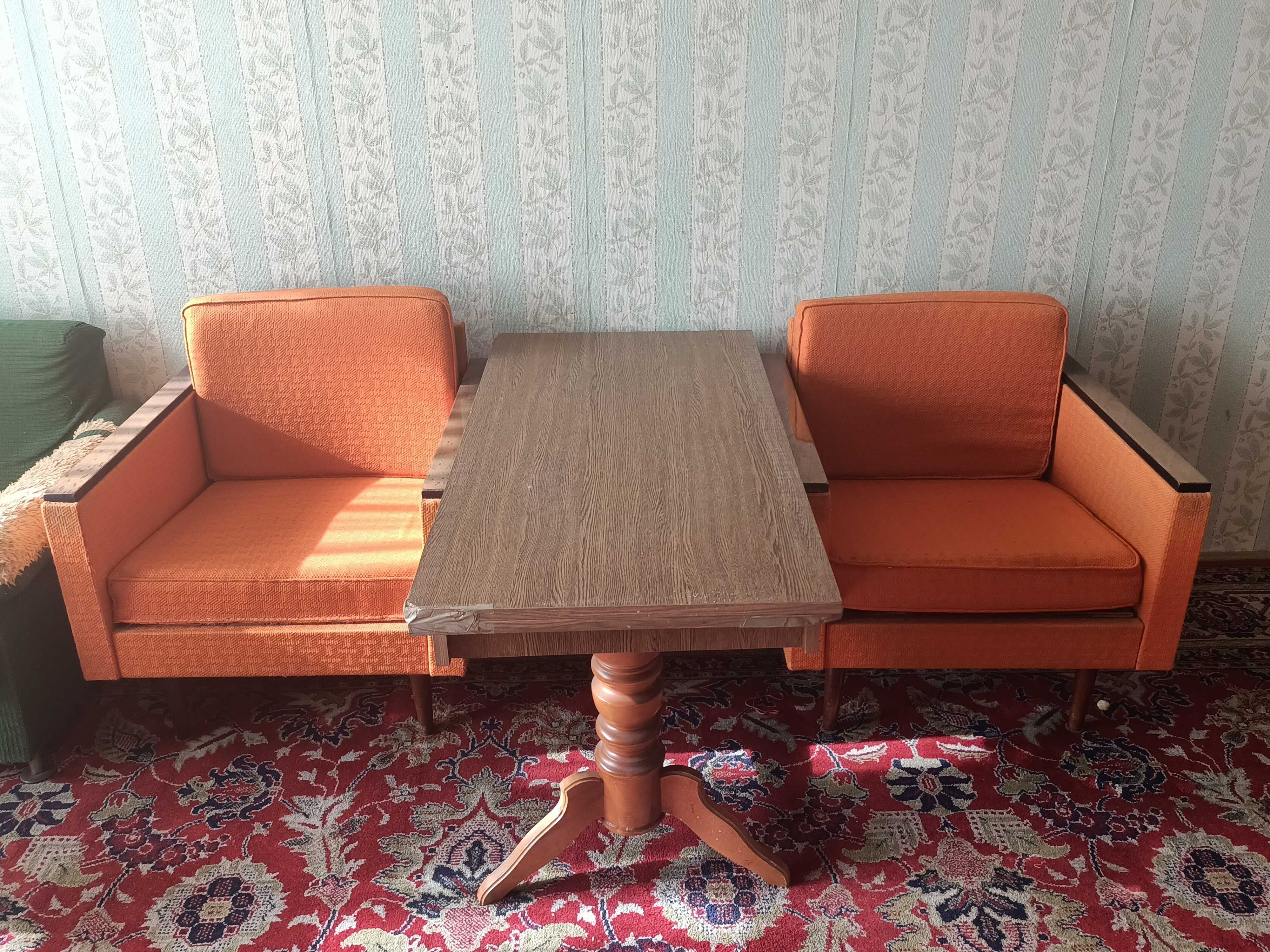 Pomarańczowe 2 Fotele do Salonu lata 60-te