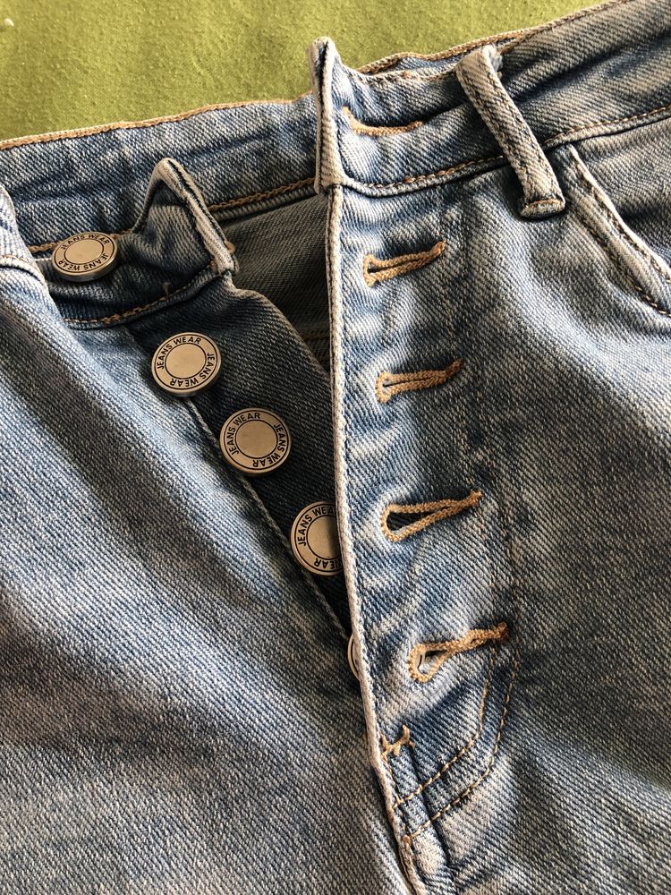 Spodnie jeansy damskie Niebieski  Rozmiar XS/32