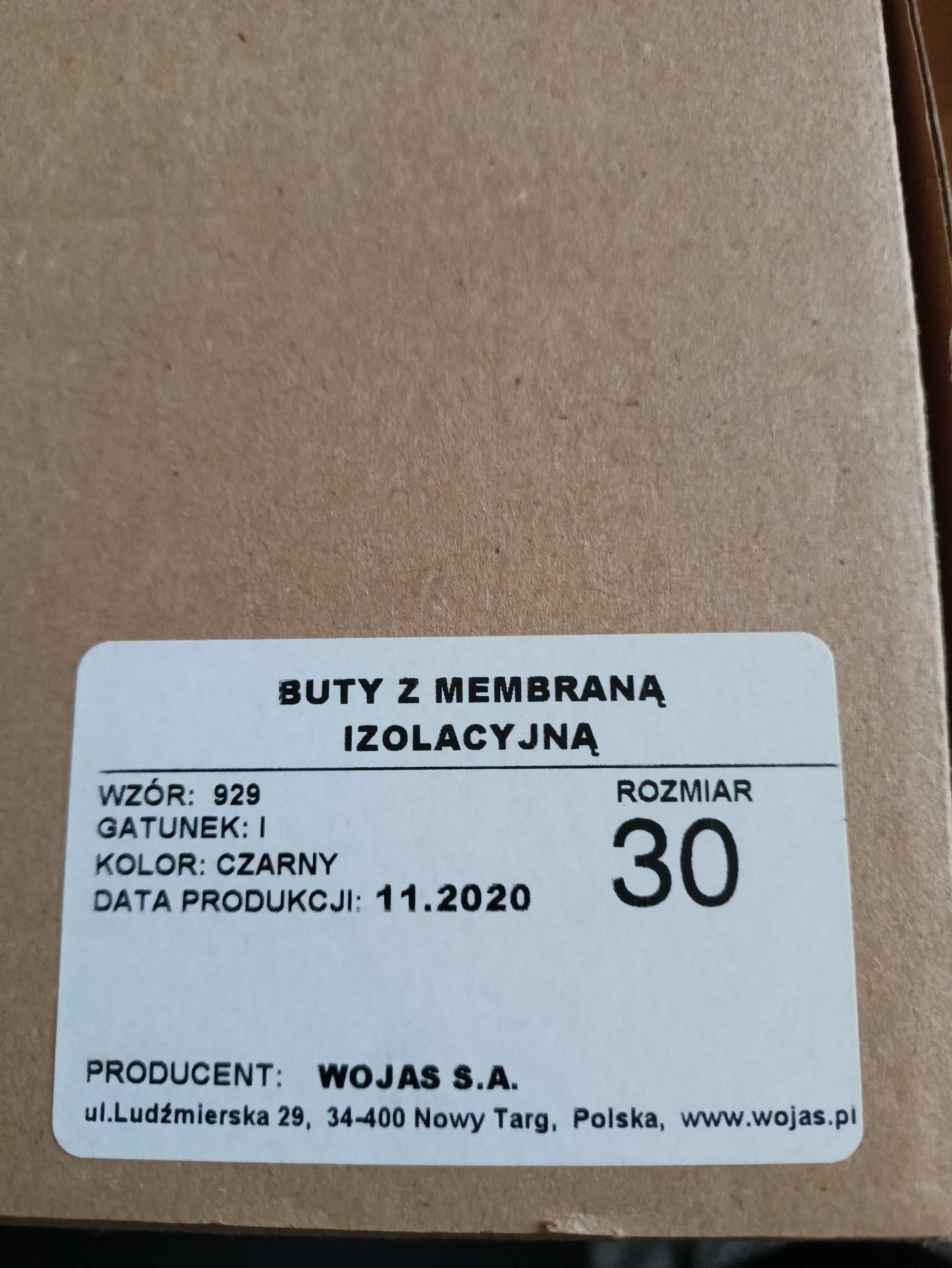 Buty zimowe Wojas, z membraną izolacyjną, rozmiar 46