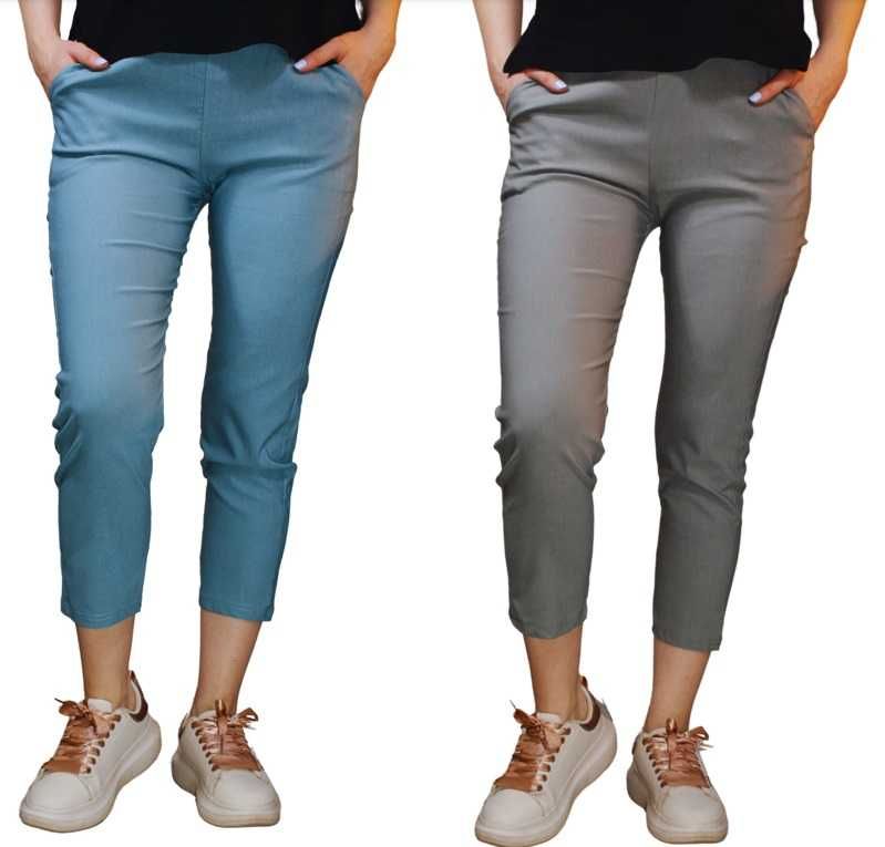 Rewelacyjne spodnie damskie 7/8 elastyczne rozmiary od S do 9XL