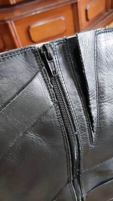 Bota cano longo couro legítimo