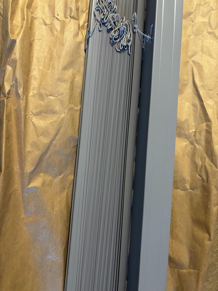 Żaluzje 50 mm rózne rozmiary, nowe szare 140*270, 160*180; 160*190