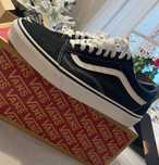 Buty VANS czarne damskie nowe buty vans trampki czarno biale