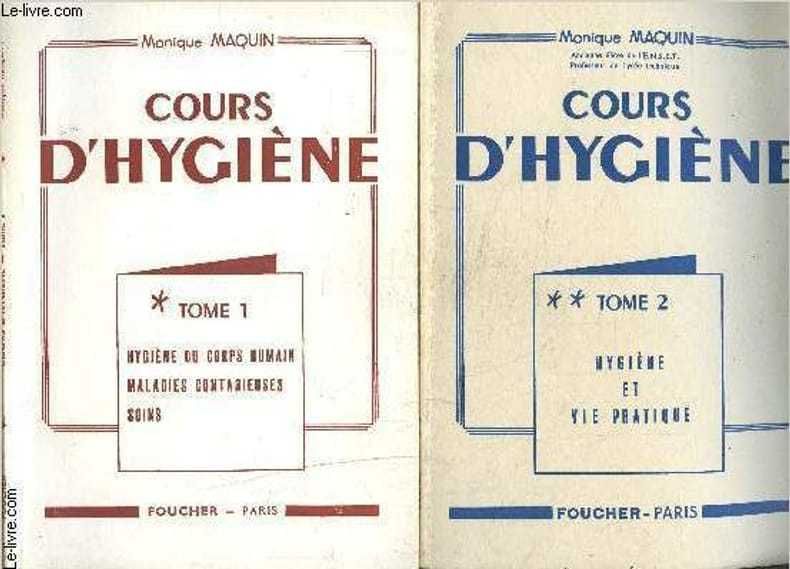 Antigos Compêndios Franceses TOME I e II "COURS D'HIGIÈNE"