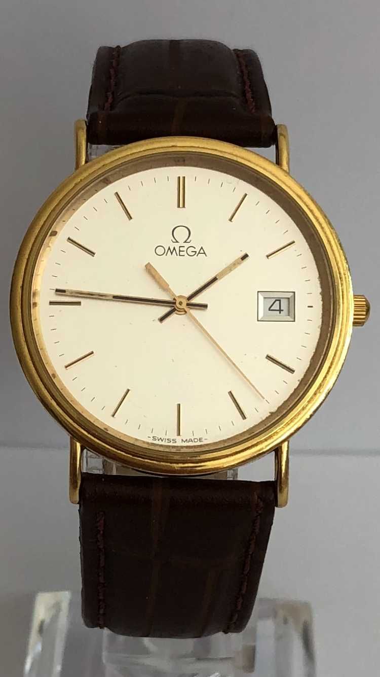 Omega złota 18K (karat), zegarek męski, SUPER