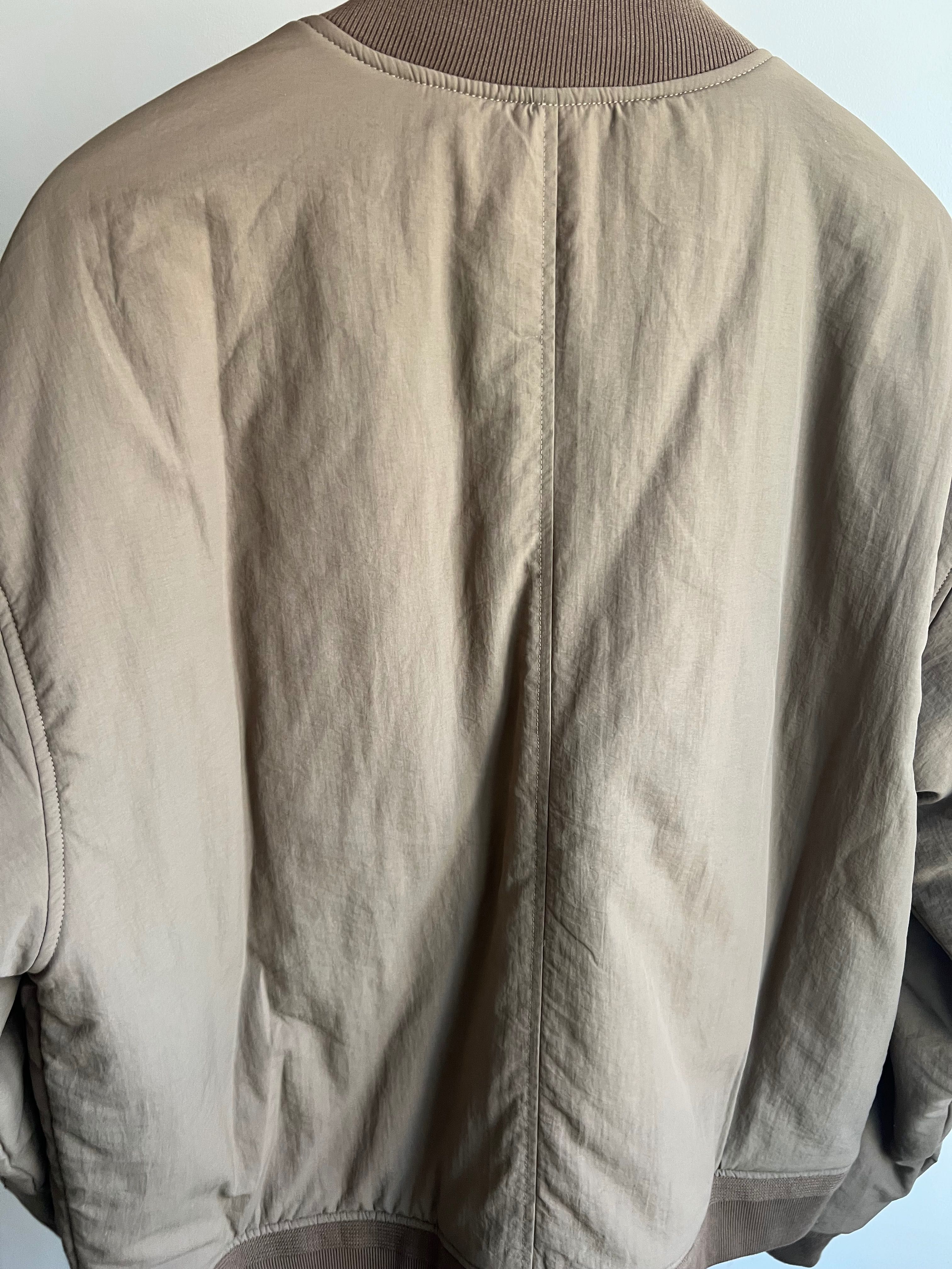 Dior x Stone Island Habotai Silk Blend Bomber Jacket