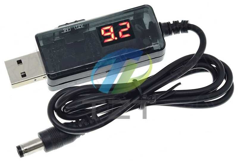 Адаптер напруги USB 5V на 9V, 12V