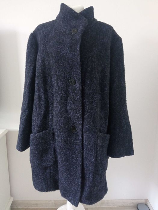 Marcona damski ciepły płaszcz kurtka 95% alpaka r 48
