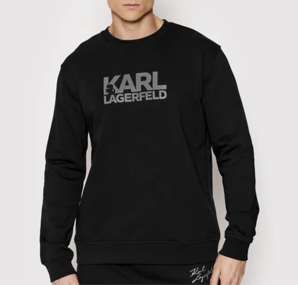 Мужские свитшоты  Karl Lagerfeld чернные карл лагерфильд унисекс кофта
