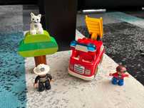 Lego duplo wóz strażacki + gratis 25 klocków