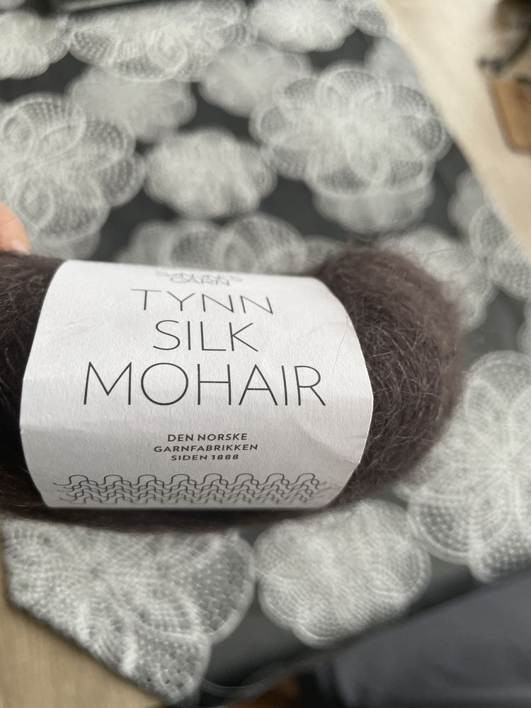 Sandnes garn tynn silk mohair włóczka