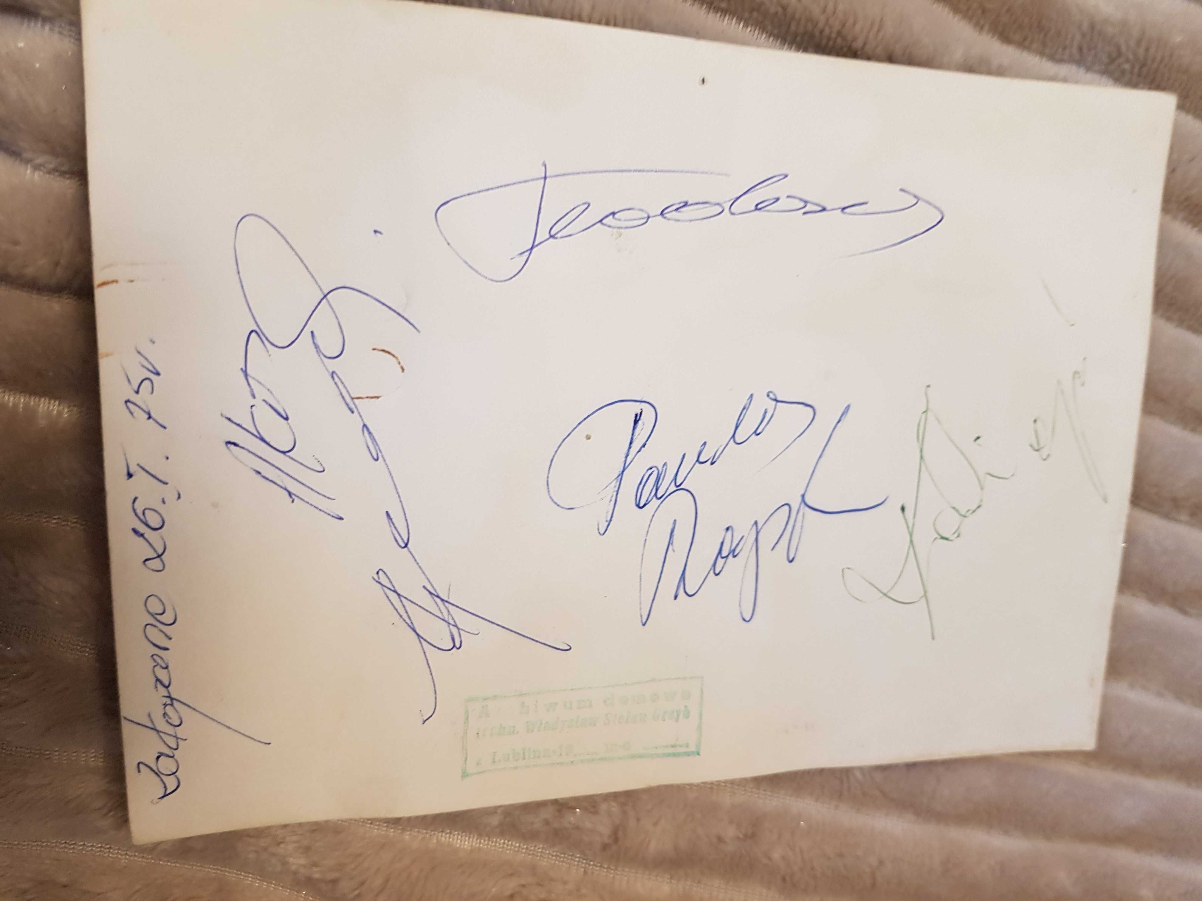 autograf Kostas Dzokas prometheus kolekcja zbiory
