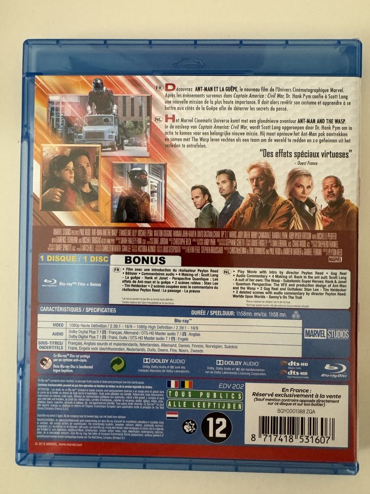 Ant-Man and the Wasp Bluray