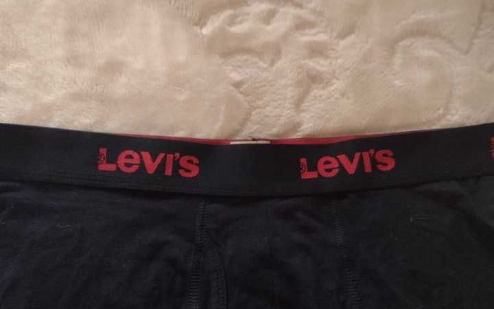 (L/XL) Levi's/ Czarne bokserki, Szorty Majtki