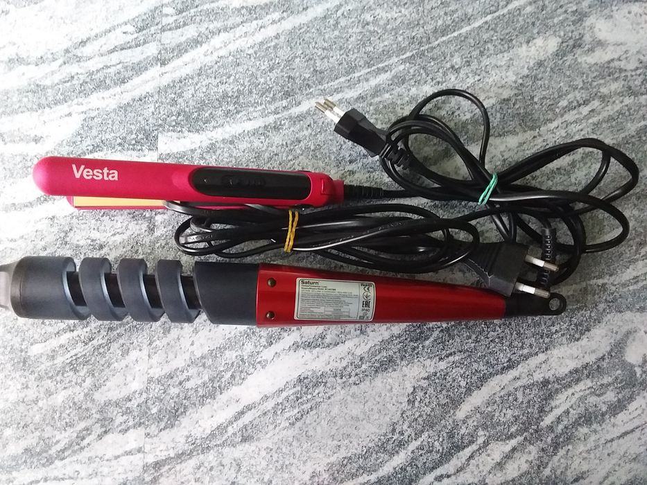 Фен дорожный, СССР. Спиральная плойка, утюжок для волос. Плойка СССР.