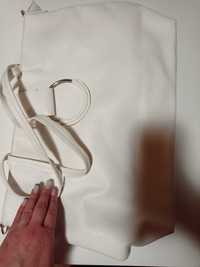 Torebka Orsay rozmiar mieszczący a4 shopper jasny krem, biała