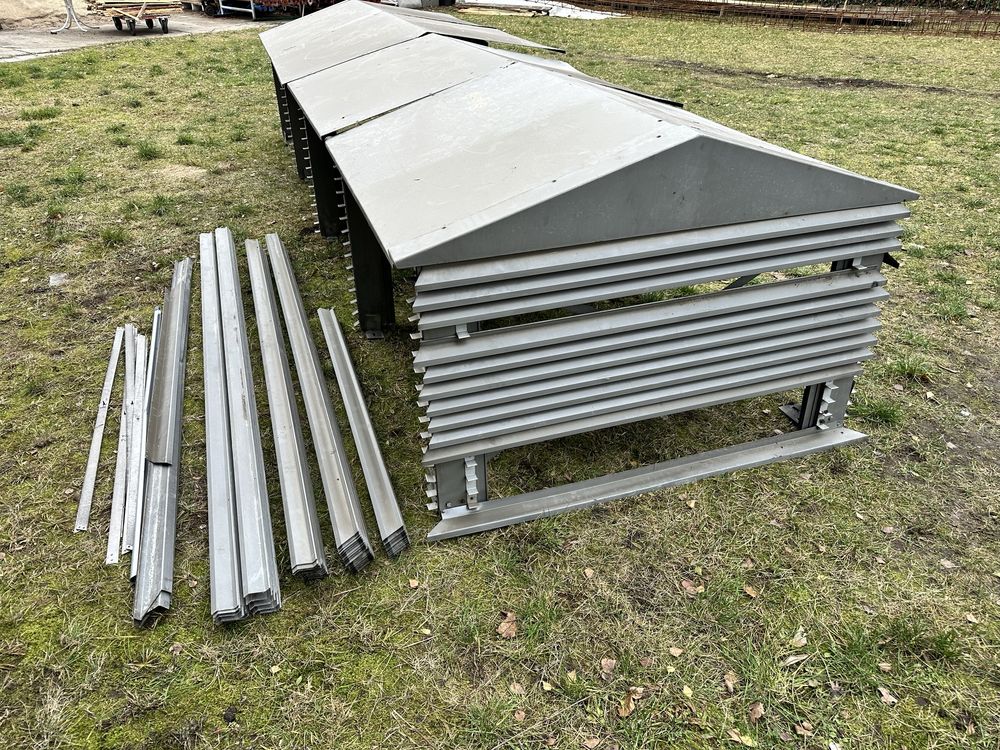150/500cm aluminium zabudowa szachtu pionu wentylacyjnego na dach