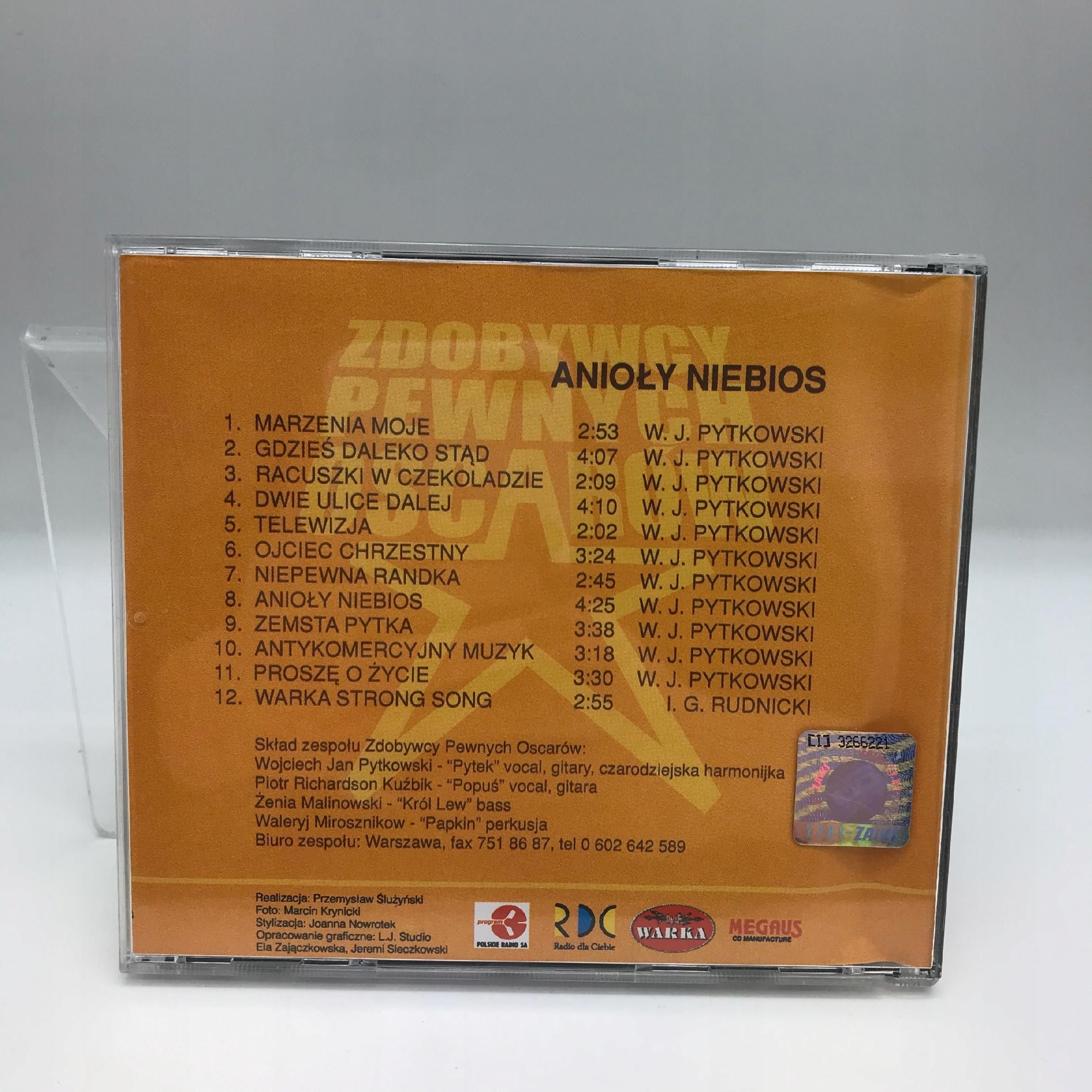 cd - zdobywcy pewnych oskarów - anioły niebios