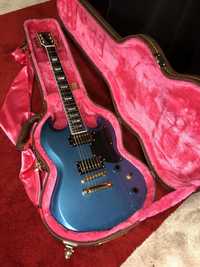 Gitara elektryczna SG harley benton HB DC DLX Gotoh pelham blue tesla