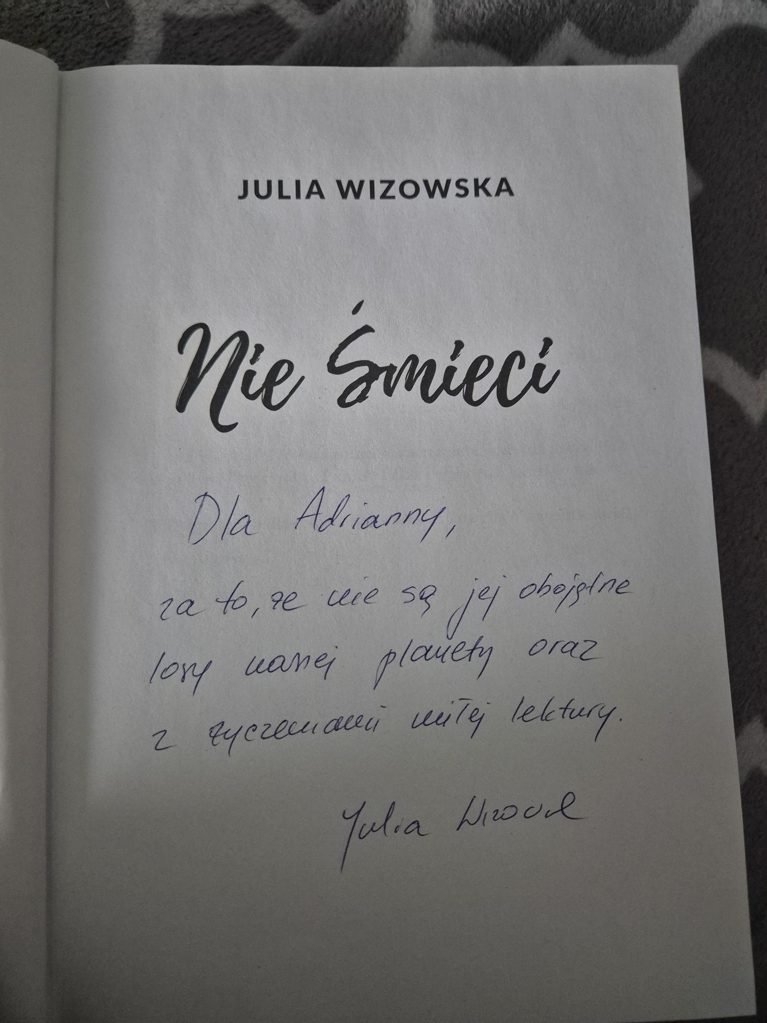 Nie śmieci Julia Wizowska