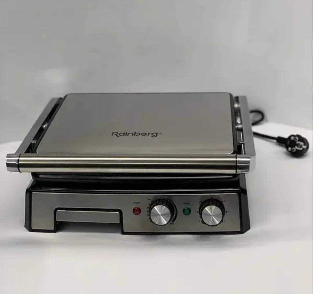 Гриль двусторонний прижимной Rainberg RB-2282 3800W с таймером