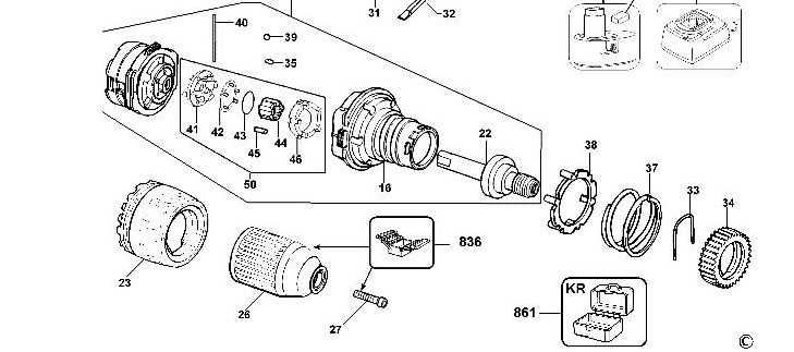 Запчасти шуруповёрт DeWalt DC 756