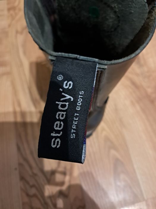 Glany skórzane czarne