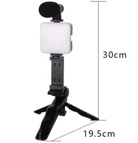 Набір блогера Video Making Kit AY-49 мікрофон/штатив/лампа/пульт