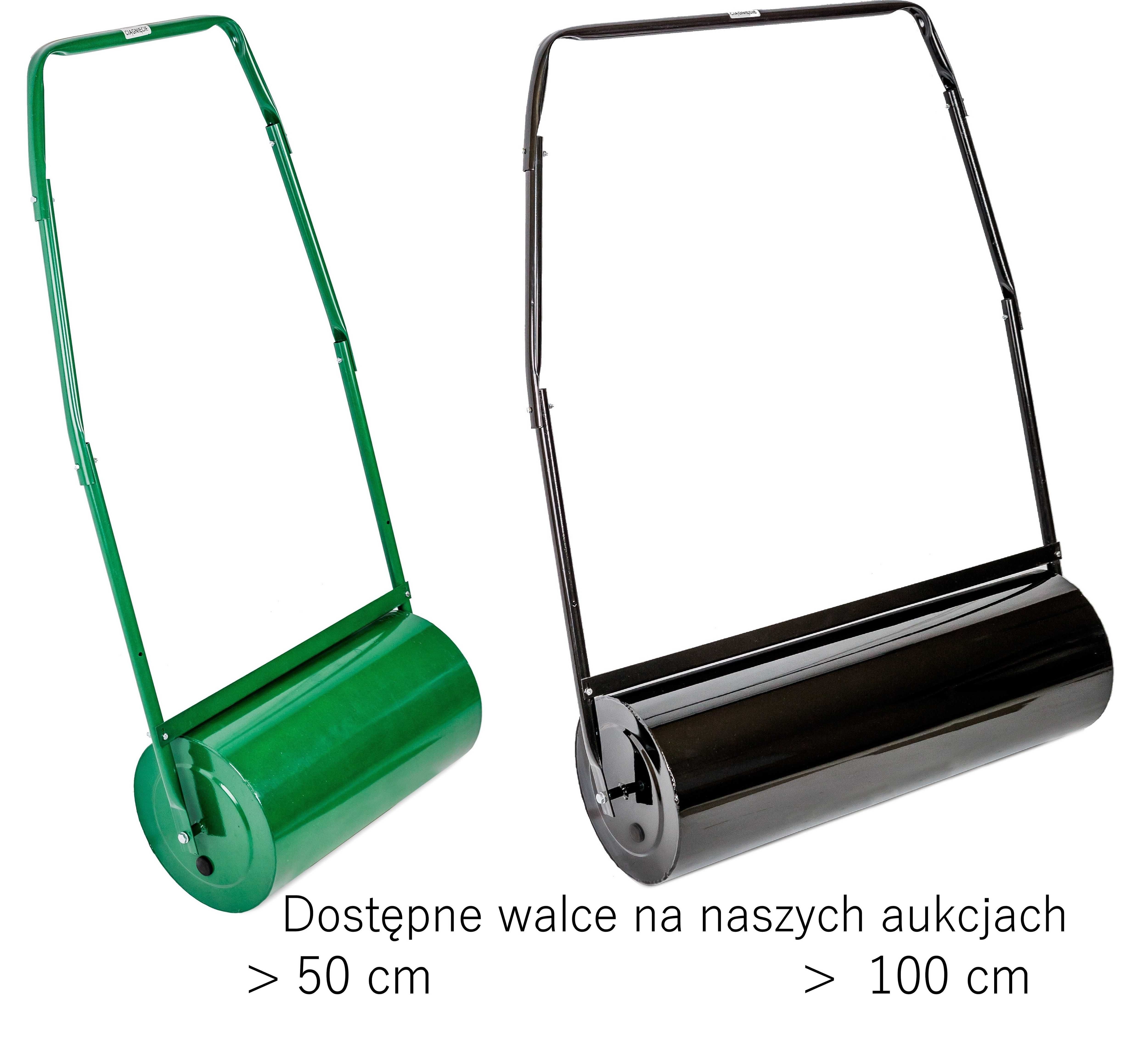 WALEC DO TRAWY trawnika ogrodowy metalowy 50cm 80cm walcowanie trawy