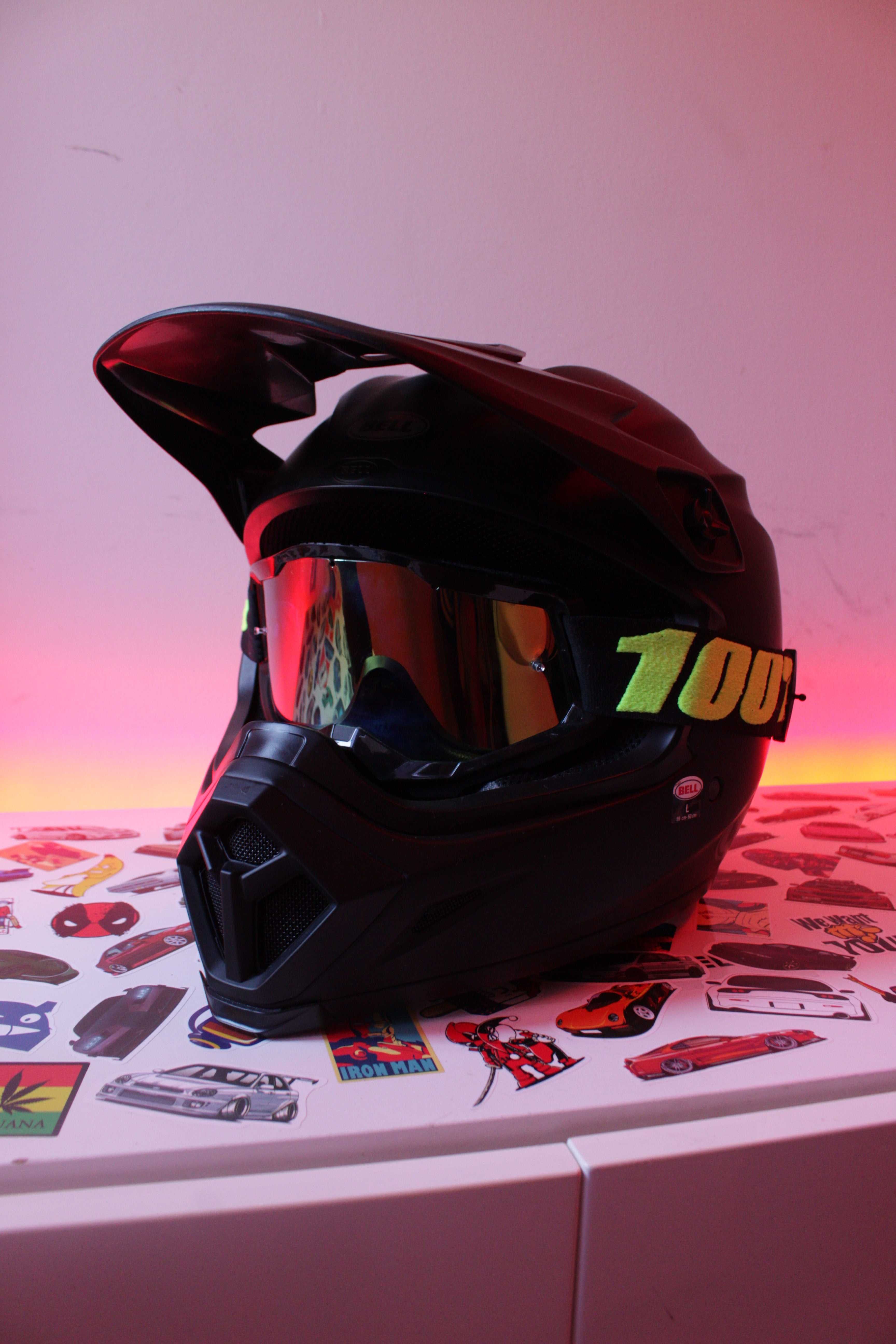 Capacete Bell Moto-9 MIPS Capacete + Óculos - Mota- Trotinete