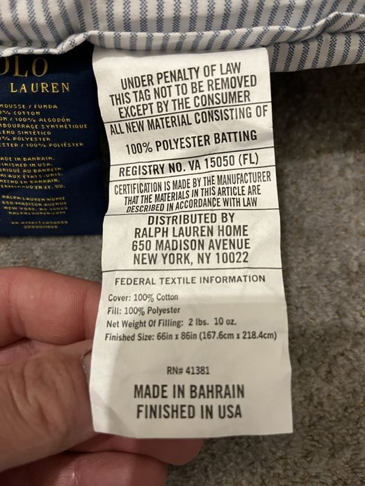 Pościel. Ralph Lauren orginalny,100% bawełna