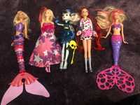 Lalki z kolekcji Barbie i Moster High zestaw 3