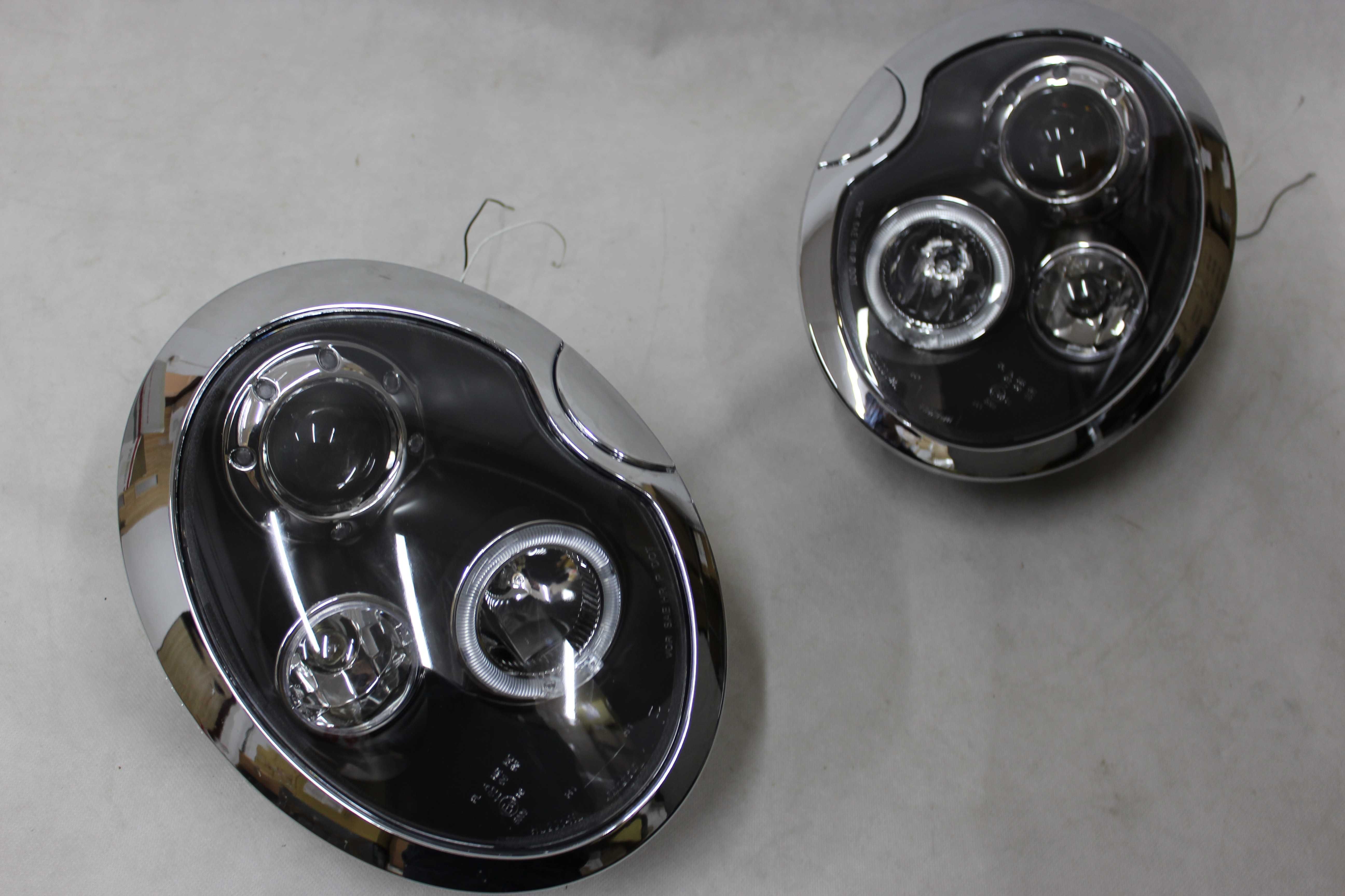 Lampy przednie przód MINI COOPER ONE 01-04 Tuning Black SMOKE LED RING