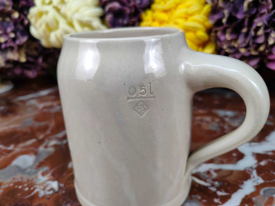 Ładny ceramiczny myśliwski kufel - Słonki - 0,5 L