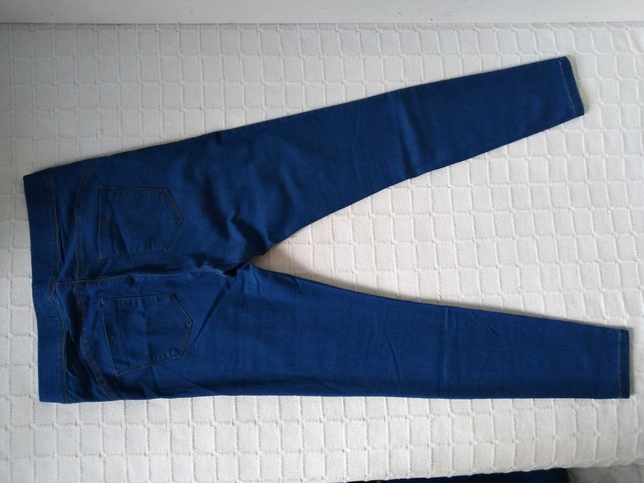 Calças Ganga Elásticas Azuis Denim Co. 40
